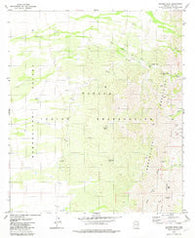 Aguirre Peak Arizona Historical topographic map, 1:24000 scale, 7.5 X 7.5 Minute, Year 1979