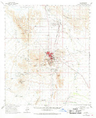 Ajo Arizona Historical topographic map, 1:62500 scale, 15 X 15 Minute, Year 1963