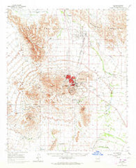 Ajo Arizona Historical topographic map, 1:62500 scale, 15 X 15 Minute, Year 1963