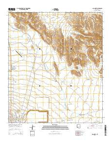 Ajo North Arizona Current topographic map, 1:24000 scale, 7.5 X 7.5 Minute, Year 2014