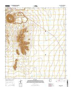 Ajo South Arizona Current topographic map, 1:24000 scale, 7.5 X 7.5 Minute, Year 2014