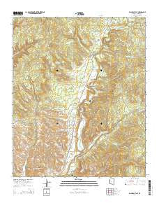 Alchesay Flat Arizona Current topographic map, 1:24000 scale, 7.5 X 7.5 Minute, Year 2014