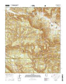 Alpine Arizona Current topographic map, 1:24000 scale, 7.5 X 7.5 Minute, Year 2014