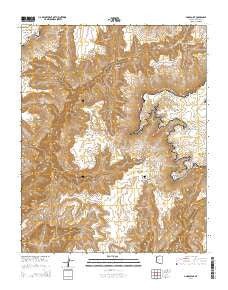 Amos Point Arizona Current topographic map, 1:24000 scale, 7.5 X 7.5 Minute, Year 2014