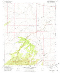 Anderson Canyon Arizona Historical topographic map, 1:24000 scale, 7.5 X 7.5 Minute, Year 1968