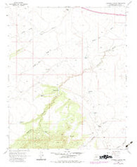 Anderson Canyon Arizona Historical topographic map, 1:24000 scale, 7.5 X 7.5 Minute, Year 1968