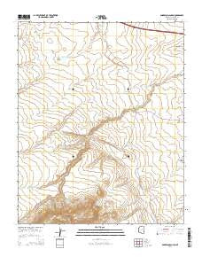 Anderson Canyon Arizona Current topographic map, 1:24000 scale, 7.5 X 7.5 Minute, Year 2014