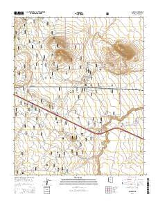 Angell Arizona Current topographic map, 1:24000 scale, 7.5 X 7.5 Minute, Year 2014