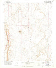 Antelope Knoll Arizona Historical topographic map, 1:24000 scale, 7.5 X 7.5 Minute, Year 1971
