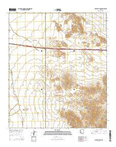 Antelope Peak Arizona Current topographic map, 1:24000 scale, 7.5 X 7.5 Minute, Year 2014