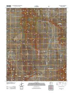 Anvil Rock Arizona Historical topographic map, 1:24000 scale, 7.5 X 7.5 Minute, Year 2012