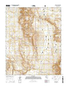 Anvil Rock Arizona Current topographic map, 1:24000 scale, 7.5 X 7.5 Minute, Year 2014