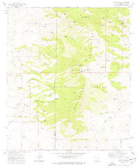 Apache Peak Arizona Historical topographic map, 1:24000 scale, 7.5 X 7.5 Minute, Year 1973