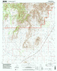 Apache Arizona Historical topographic map, 1:24000 scale, 7.5 X 7.5 Minute, Year 1996