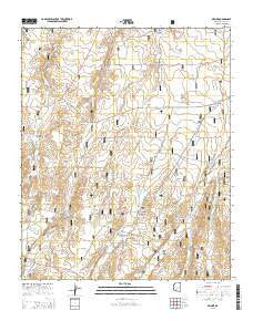 Aripine Arizona Current topographic map, 1:24000 scale, 7.5 X 7.5 Minute, Year 2014