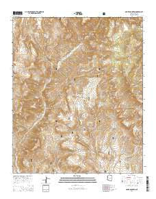 Armer Mountain Arizona Current topographic map, 1:24000 scale, 7.5 X 7.5 Minute, Year 2014