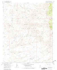 Arnold Mesa Arizona Historical topographic map, 1:24000 scale, 7.5 X 7.5 Minute, Year 1967