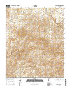 Arrastra Mountain Arizona Current topographic map, 1:24000 scale, 7.5 X 7.5 Minute, Year 2014