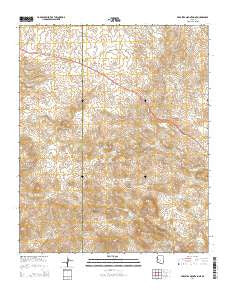 Arrastra Mountain NE Arizona Current topographic map, 1:24000 scale, 7.5 X 7.5 Minute, Year 2014