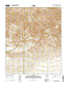 Arrastra Mountain SE Arizona Current topographic map, 1:24000 scale, 7.5 X 7.5 Minute, Year 2014