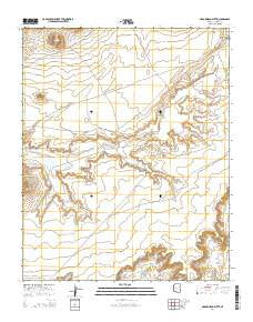 Arrowhead Butte Arizona Current topographic map, 1:24000 scale, 7.5 X 7.5 Minute, Year 2014
