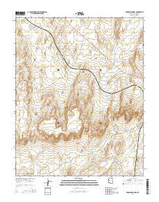 Arrowhead Mesa Arizona Current topographic map, 1:24000 scale, 7.5 X 7.5 Minute, Year 2014