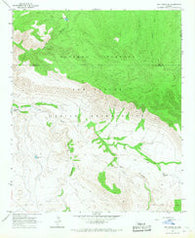 Ash Creek NE Arizona Historical topographic map, 1:24000 scale, 7.5 X 7.5 Minute, Year 1966