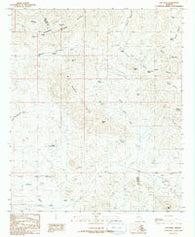 Ash Peak Arizona Historical topographic map, 1:24000 scale, 7.5 X 7.5 Minute, Year 1986