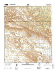 Ash Creek NE Arizona Current topographic map, 1:24000 scale, 7.5 X 7.5 Minute, Year 2014