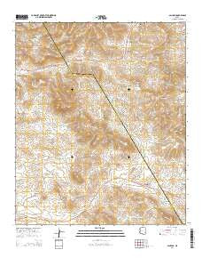 Ash Peak Arizona Current topographic map, 1:24000 scale, 7.5 X 7.5 Minute, Year 2014
