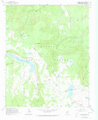 Ashurst Lake Arizona Historical topographic map, 1:24000 scale, 7.5 X 7.5 Minute, Year 1962