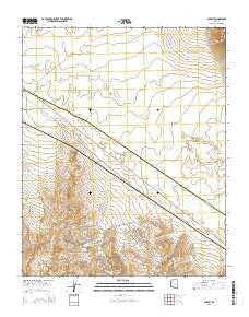 Audley Arizona Current topographic map, 1:24000 scale, 7.5 X 7.5 Minute, Year 2014