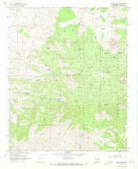 Austin Peak Arizona Historical topographic map, 1:24000 scale, 7.5 X 7.5 Minute, Year 1968