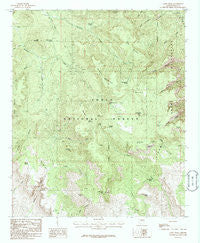 Aztec Peak Arizona Historical topographic map, 1:24000 scale, 7.5 X 7.5 Minute, Year 1986