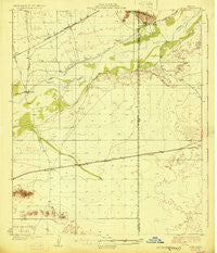 Aztec Arizona Historical topographic map, 1:62500 scale, 15 X 15 Minute, Year 1929