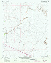 Babbitt Wash Arizona Historical topographic map, 1:24000 scale, 7.5 X 7.5 Minute, Year 1968