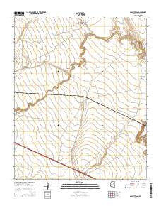 Babbitt Wash Arizona Current topographic map, 1:24000 scale, 7.5 X 7.5 Minute, Year 2014
