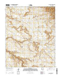 Bad Bug Butte Arizona Current topographic map, 1:24000 scale, 7.5 X 7.5 Minute, Year 2014