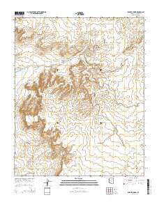 Badger Spring Arizona Current topographic map, 1:24000 scale, 7.5 X 7.5 Minute, Year 2014