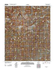 Bagdad Arizona Historical topographic map, 1:24000 scale, 7.5 X 7.5 Minute, Year 2011