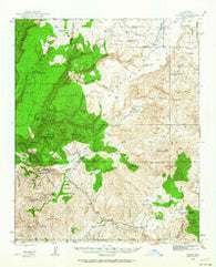 Bagdad Arizona Historical topographic map, 1:62500 scale, 15 X 15 Minute, Year 1945