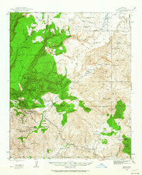 Bagdad Arizona Historical topographic map, 1:62500 scale, 15 X 15 Minute, Year 1945
