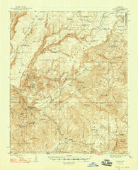 Bagdad Arizona Historical topographic map, 1:62500 scale, 15 X 15 Minute, Year 1948