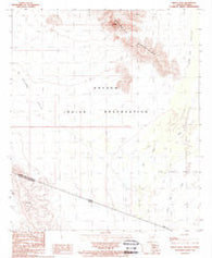 Bailey Peak Arizona Historical topographic map, 1:24000 scale, 7.5 X 7.5 Minute, Year 1988