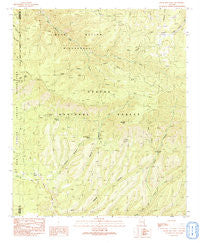 Baldy Bill Point Arizona Historical topographic map, 1:24000 scale, 7.5 X 7.5 Minute, Year 1991