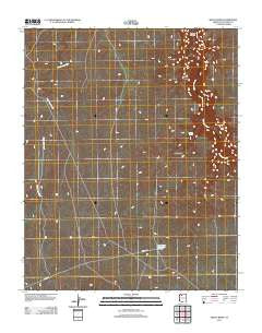 Baldy Basin Arizona Historical topographic map, 1:24000 scale, 7.5 X 7.5 Minute, Year 2011