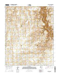Baldy Basin Arizona Current topographic map, 1:24000 scale, 7.5 X 7.5 Minute, Year 2014