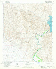Bartlett Dam Arizona Historical topographic map, 1:24000 scale, 7.5 X 7.5 Minute, Year 1964