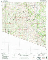 Bartlett Mtn Arizona Historical topographic map, 1:24000 scale, 7.5 X 7.5 Minute, Year 1979