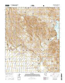 Bartlett Dam Arizona Current topographic map, 1:24000 scale, 7.5 X 7.5 Minute, Year 2014